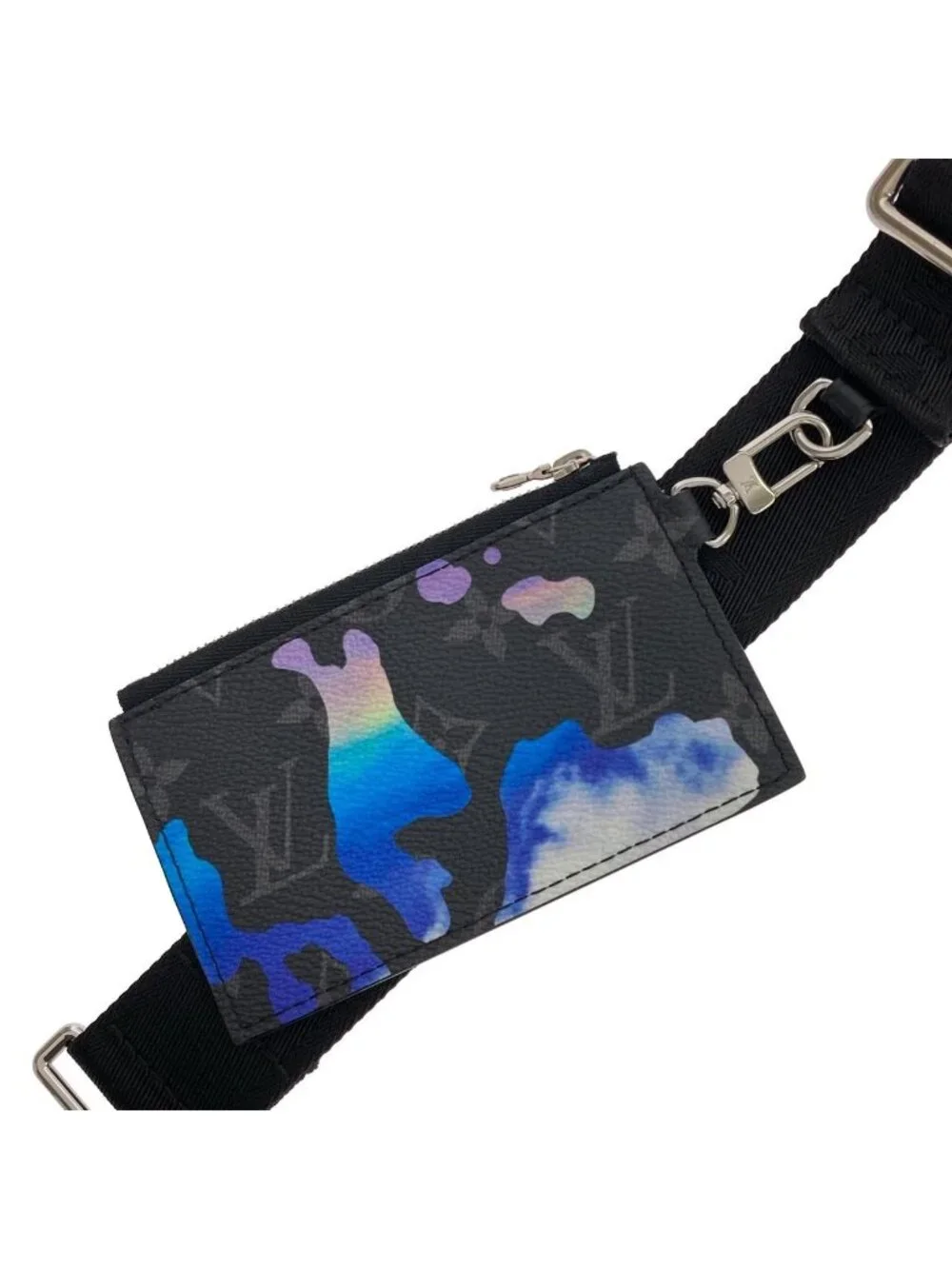Louis Vuitton Monogram Eclipse Gaston Wearable Wallet Shoulder